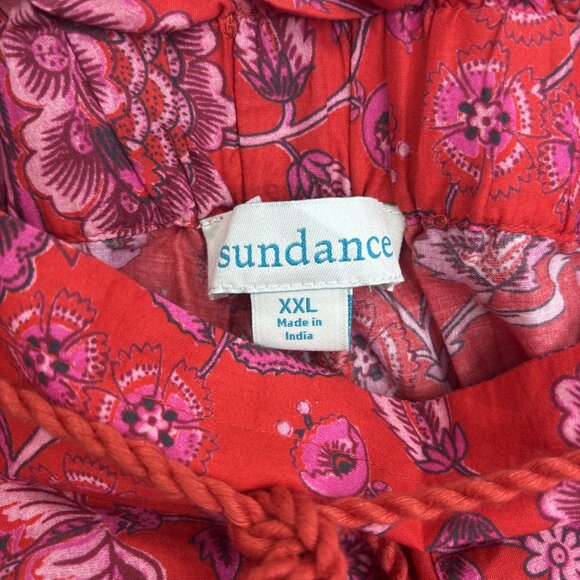 Sundance Vibrant Reef Cargo Pockets Pants Tie Front Size XXL Red/Yellow NWOT - Picture 9 of 10